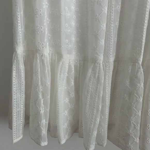 Calvin Klein Eyelet Tier-Hem Dress - Picture 5 of 9